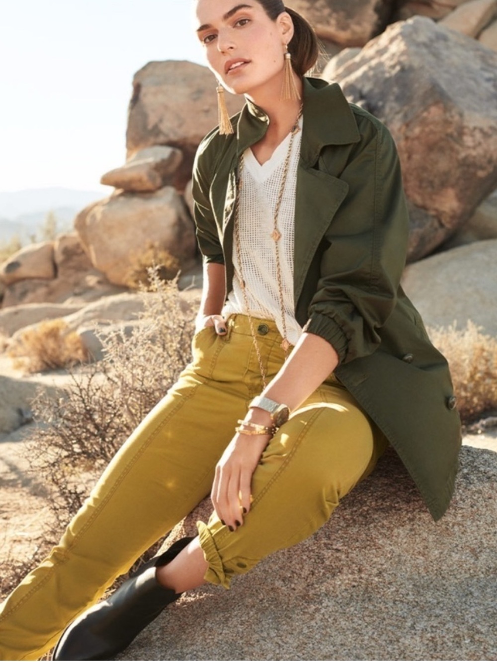 CAbi women’s green Chinos, 6